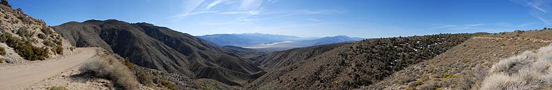 Panoramic view of Panamint Valley